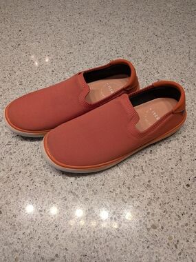 2 for $65 Vessi Women's Boardwalk Slip-On Flats in Terracotta Orange